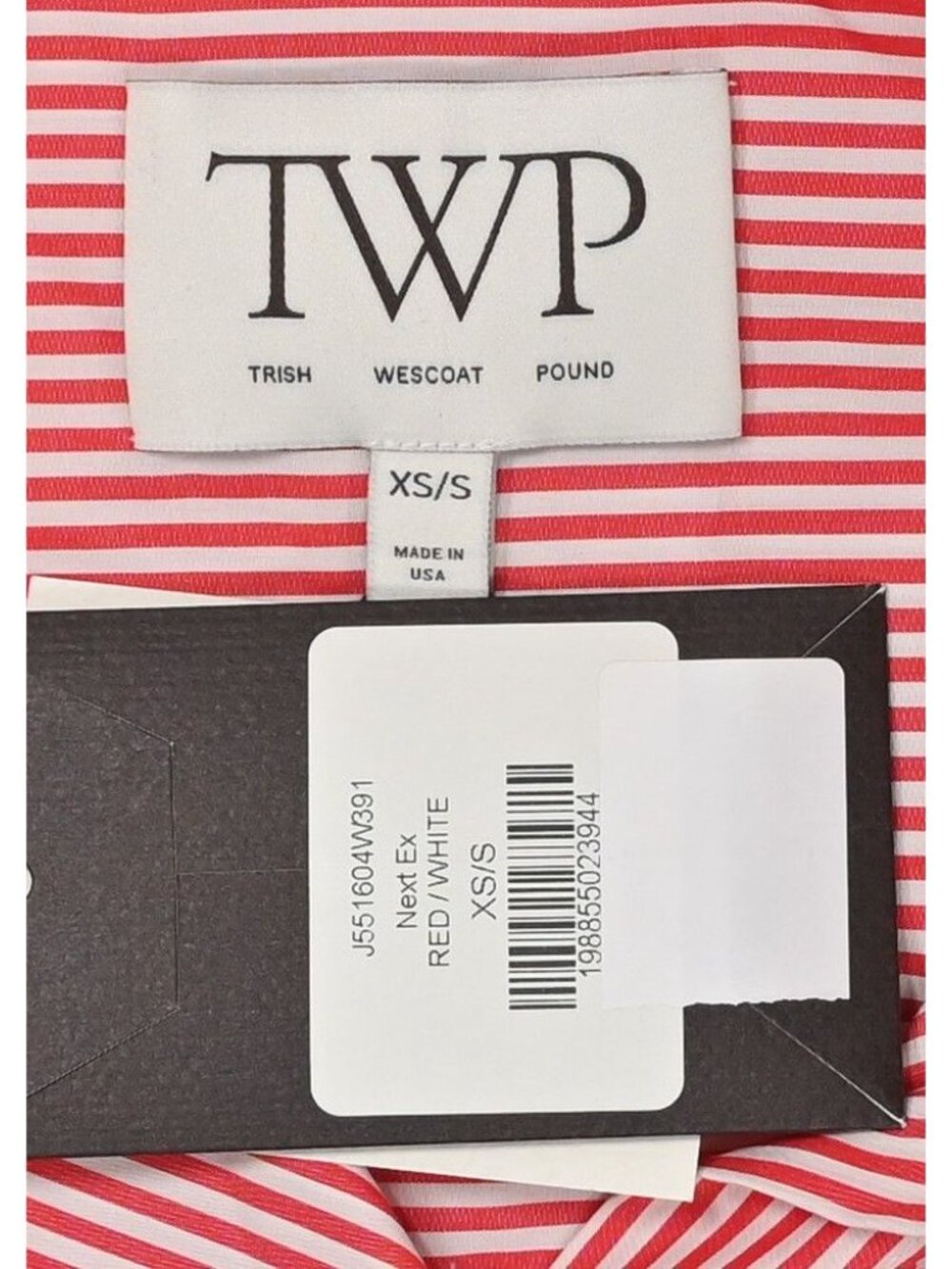 TWP Next Ex Shirt in Red/White - Picture 3 of 4